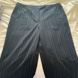 Navy blue pinstripe dress pants